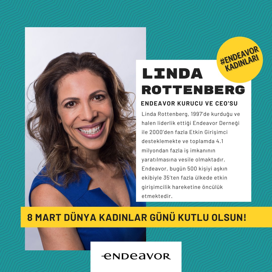 #EndeavorKadınları dünyayı değiştiriyor!  
<a href="/AlictusOfficial/">Alictus</a> , <a href="/endeavor_global/">Endeavor</a> ve <a href="/Modacruz/">ModaCruz</a> 'un kurucuları <a href="/baranecem/">Ecem Baran</a> , <a href="/lindarottenberg/">Linda Rottenberg</a> ve Melis Güçtaş ekosistemde başarılarıyla etki yaratmakla kalmıyor, gelecek nesillere ilham oluyorlar! 💪🌟
Dünya Kadınlar Günü kutlu olsun!