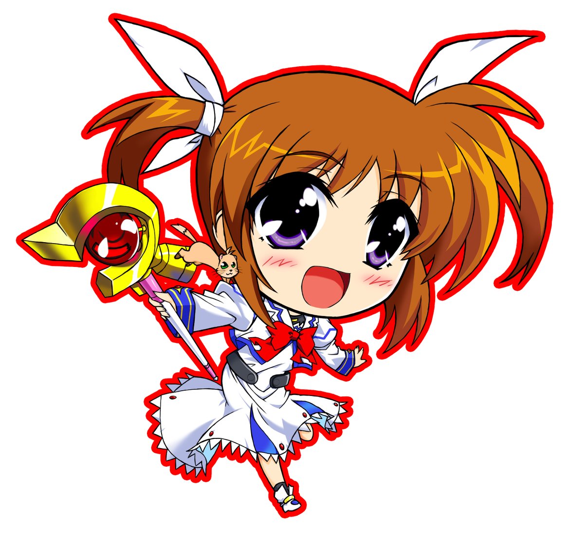 なのはさん お誕生日おめでとう 本当に大好きな なのはさんを二つの 土ノ子のイラスト なのはさん お誕生日おめでとう 本当に大好きな なのはさんを二つの 土ノ子のイラスト