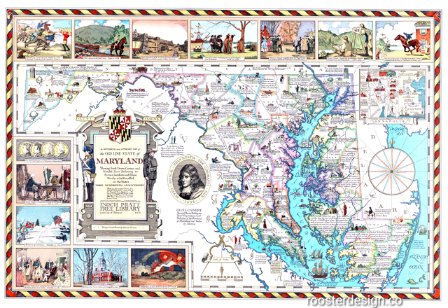 MapPornTweet's tweet photo. 1931 Map of #Maryland with Illustrations and Historical Notes https://t.co/2DjKaYOLuR #MapPorn https://t.co/7kyNdskDFf
