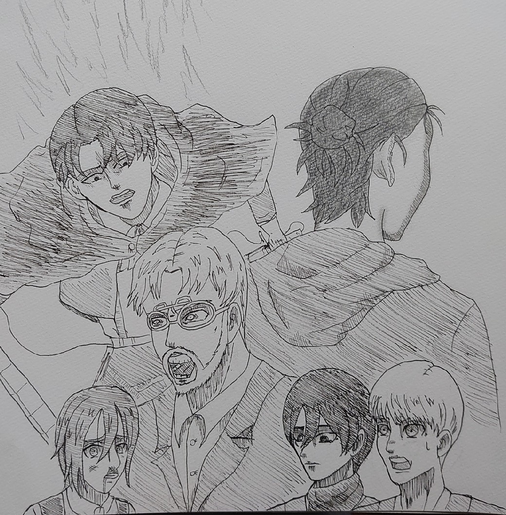 ショポ 進撃の巨人 今回の 暴悪 で見れると思われるシーンを想像して描いてみました 進撃の巨人thefinalseason 進撃の巨人イラスト いいねした人全員フォロー リツイートお願いします フォロバ100パーセント