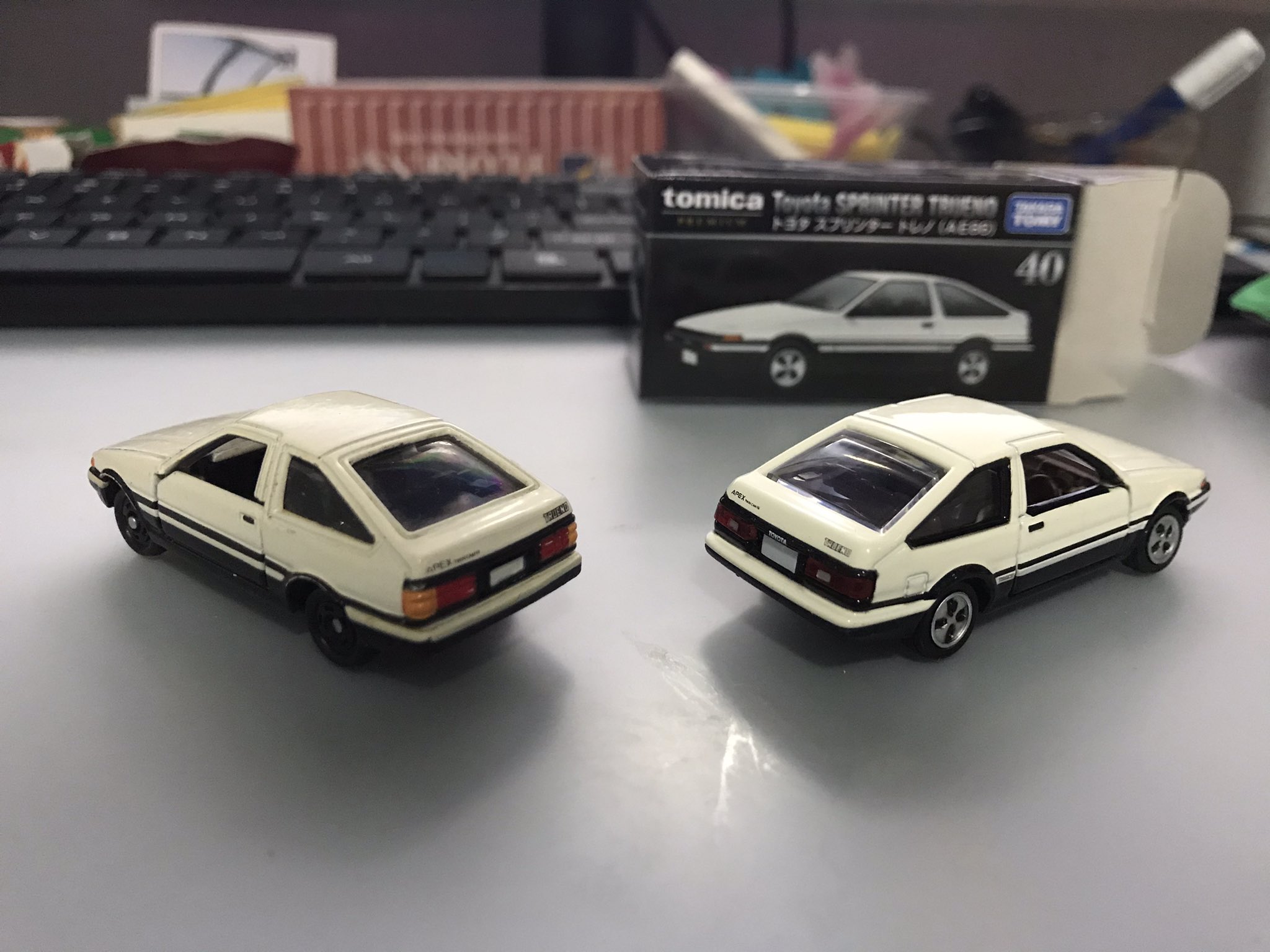 Yanpictures 在twitter 上 Just Want To Share My Latest Diecast Car Collection A Toyota Trueno Ae86 From Tomica Premium Here Is A Comparison To My Older Ae86 On The Left Which Is