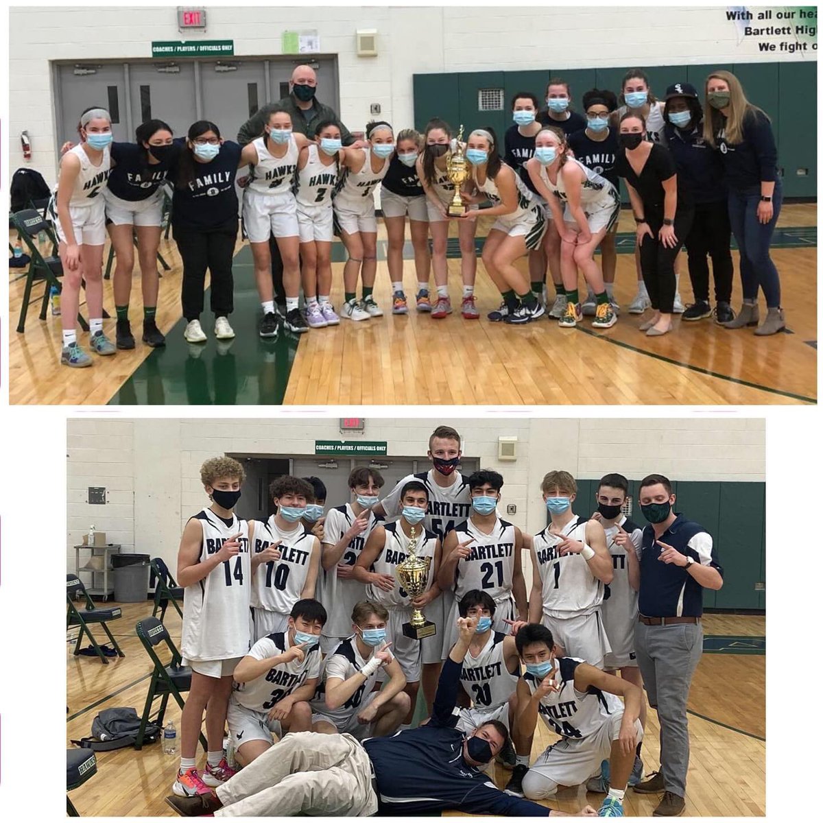 Congratulations to the Bartlett High School Girls &amp; Boys Basketball Programs!  Both are Upstate 8 Conference Champions!