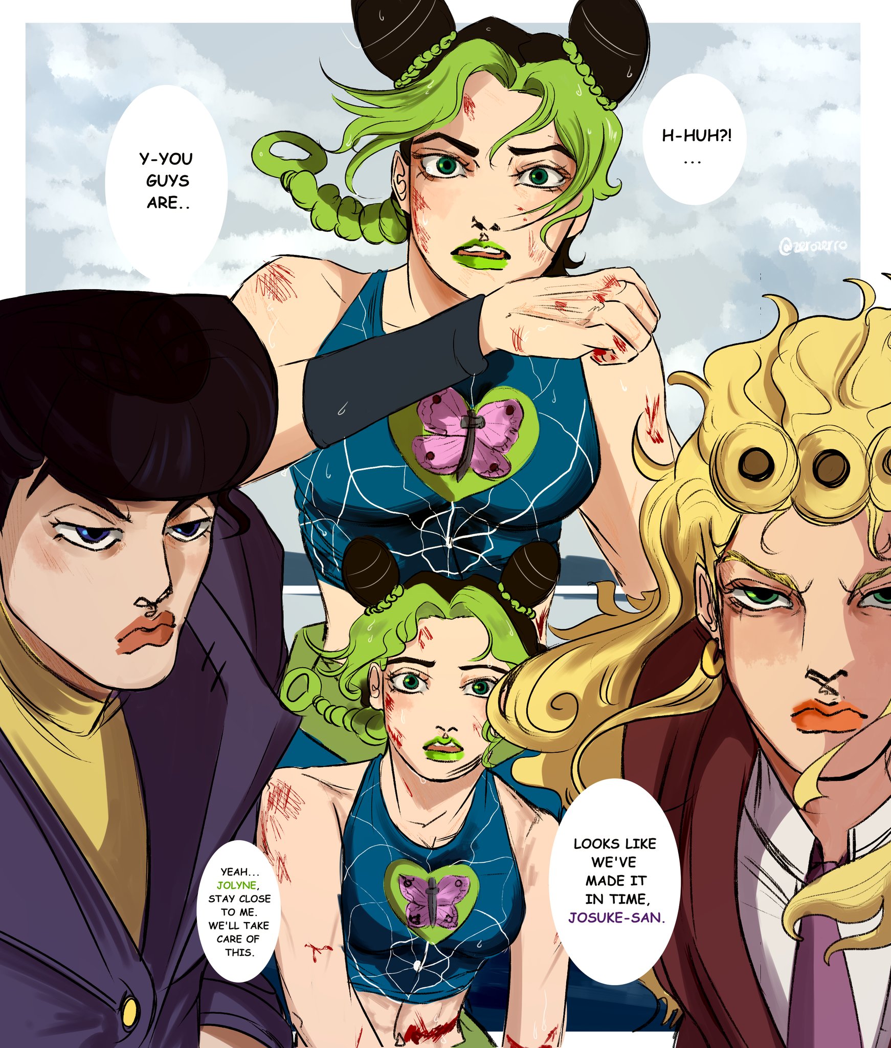 zerozerro✨ on X: ⚠️Stone ocean spoiler ⚠️ Alternative ending