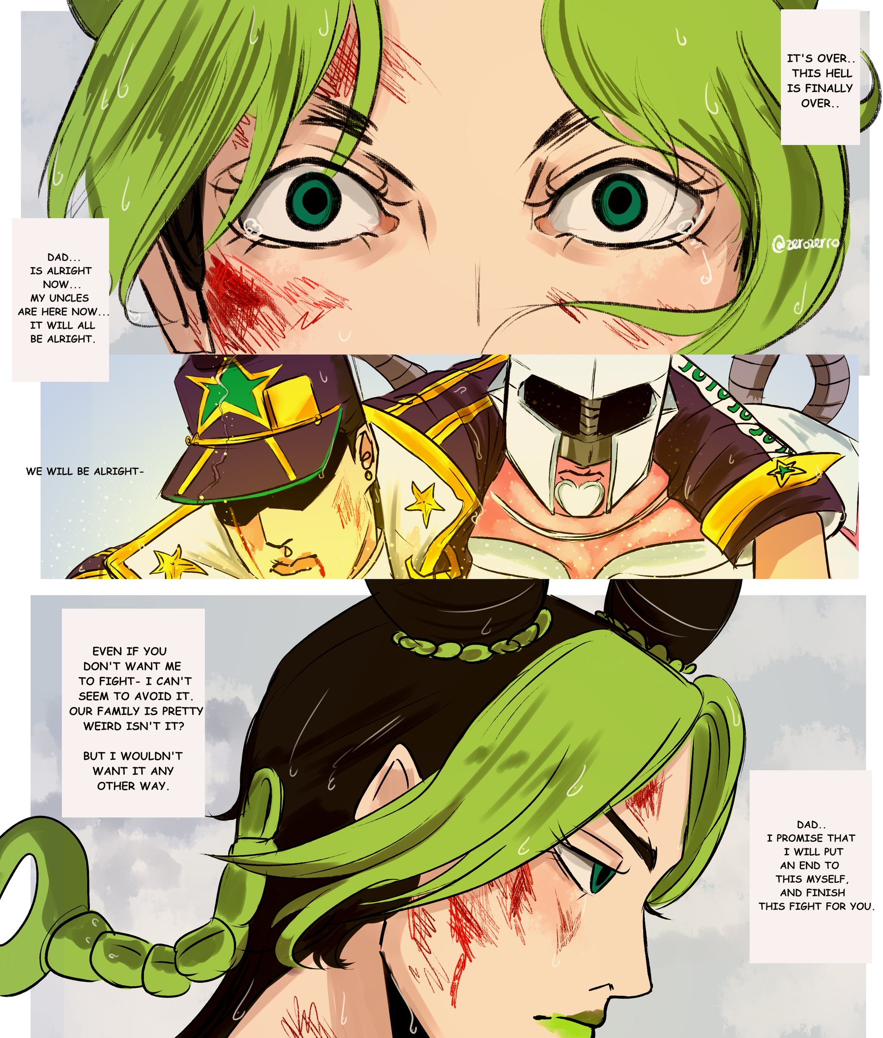 zerozerro✨ on X: ⚠️Stone ocean spoiler ⚠️ Alternative ending