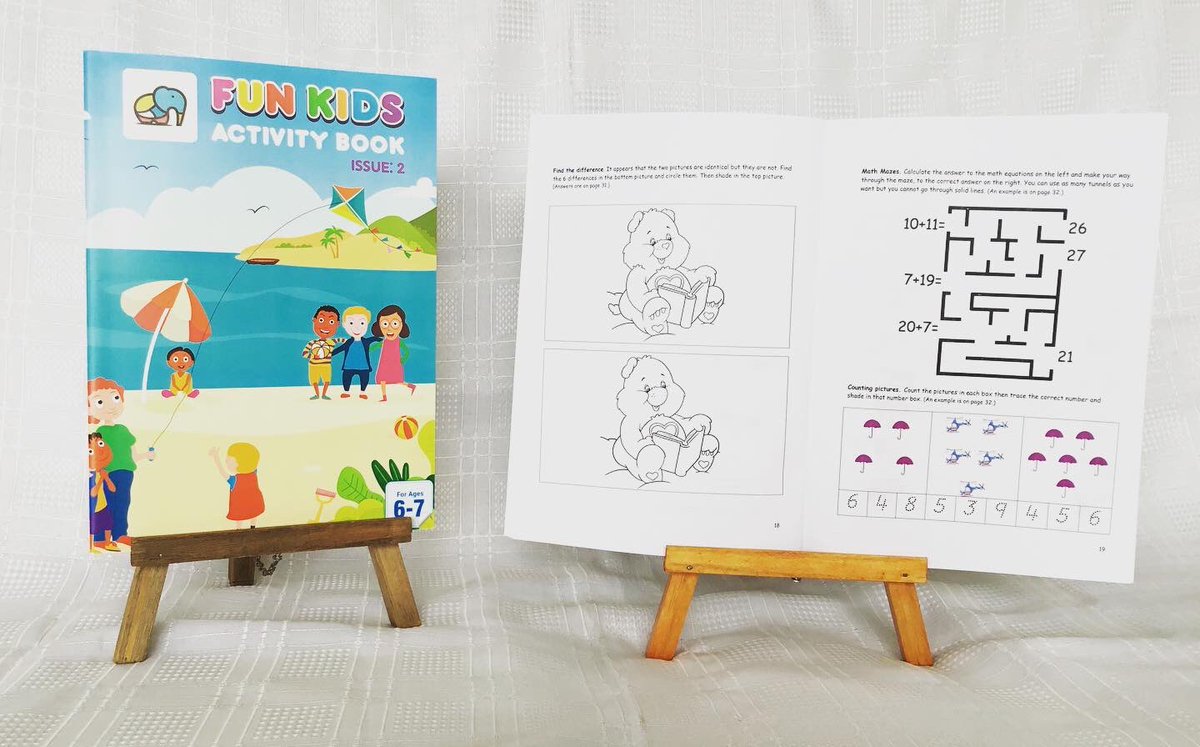 fun_kids_ab's tweet image. Practical and fun activities which include shading in, fun maths equations, tracing, join the letters and many more activities to encourage fun learning #FunKidsActivityBook #learnbyhavingfun #createdinuganda