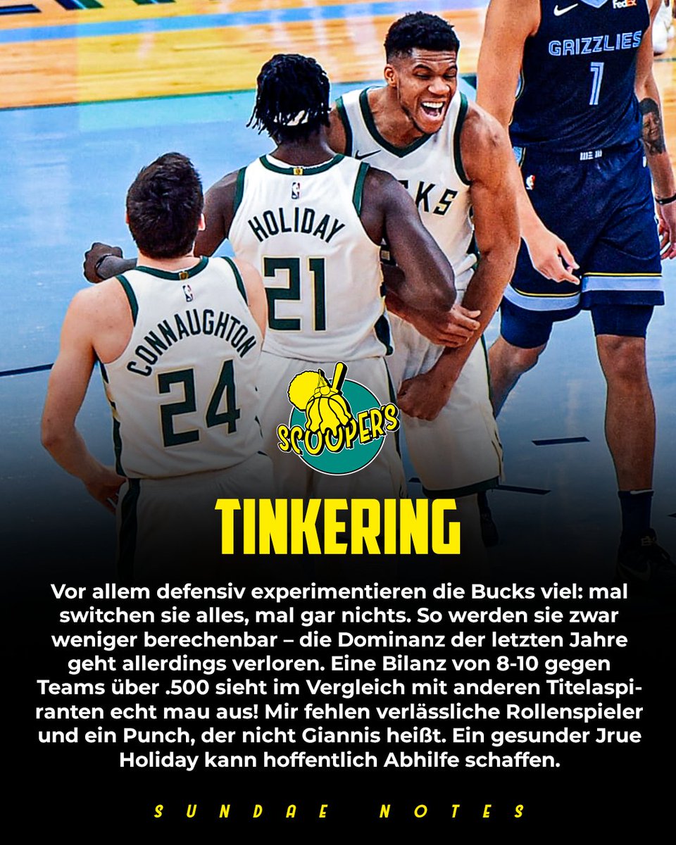 scoopersblog's tweet image. 📑 Alle Notes auf SCOOPERS.BLOG - - cutt.ly/TzKdBuf
———
#SundaeNotes #Bucks #Clippers #Knicks #Hawks #Pelicans #Magic #NBASchedule #JoshHart #Vooch #JuliusRandle