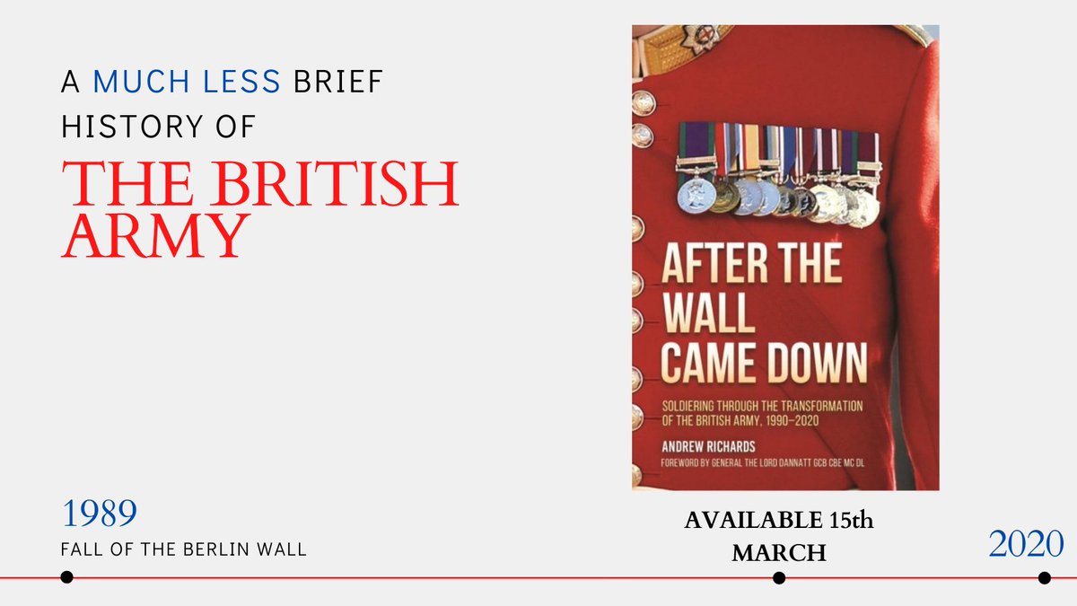 And finally, for a not-so-brief history of The British Army, we're excited to bring you: 'After the Wall Came Down' by Andrew Richards.

Publishing TOMORROW, make sure to have this page bookmarked: ow.ly/zIRA50DUgeZ

#TheBritishArmy #MilitaryHistory