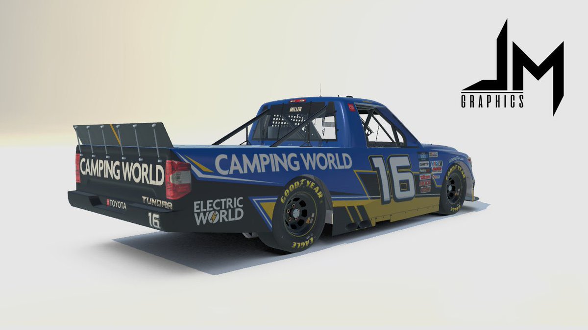 JMGraphics918's tweet image. My design for the contest. Went with 16 for your birthday. #campingworldwinner