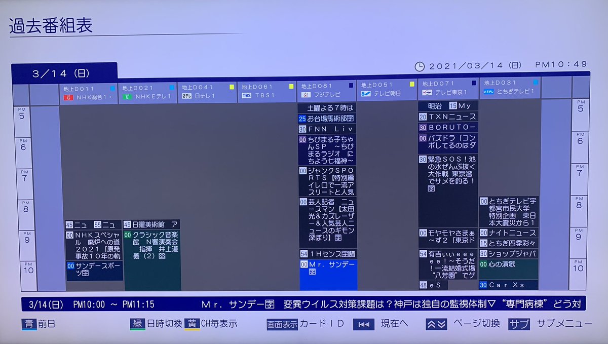 タイムシフトマシンが最近調子悪くて、本来全録を４日分ためてくれるはずが穴あき状態に。
そういえば５年の長期保証に入ってたっけと購入日を見たら５年と２ヶ月経ってたっていう。
ハードディスク交換してダメだったら諦めて新しいの買おうかな。