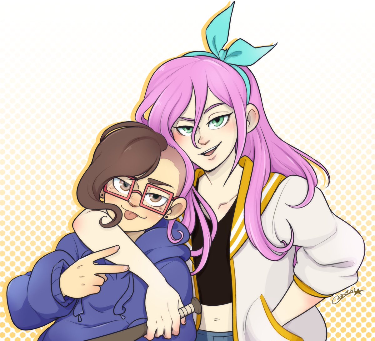 Kim &amp; Aubrey~

#OMORI #OMORIFANART #omoriaubrey #omorikim