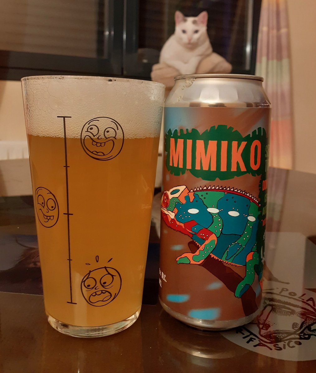 Aún no has "cazado" nuestra NEIPA, Mimiko🦎. Un zumo de lúpulo cargado de notas a maracuya y pomelo 🥭🍊

Solo apto para auténticos / as #hoplovers 

💪🍺 

#mimiko #cervezasperanto #neipa #indiapaleale #ipa #cerveza #toledo #craftbeer #hophead #zumodelupulo #cat #gato