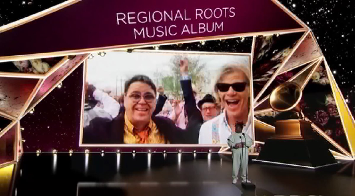 #GRAMMYs. Congrats Best Regional Roots Music Album
 winner - 'ATMOSPHERE' #NewOrleansNightcrawlers ✨ #GRAMMYs . Follow shegzeblog on twitter and instagram for latest updates
