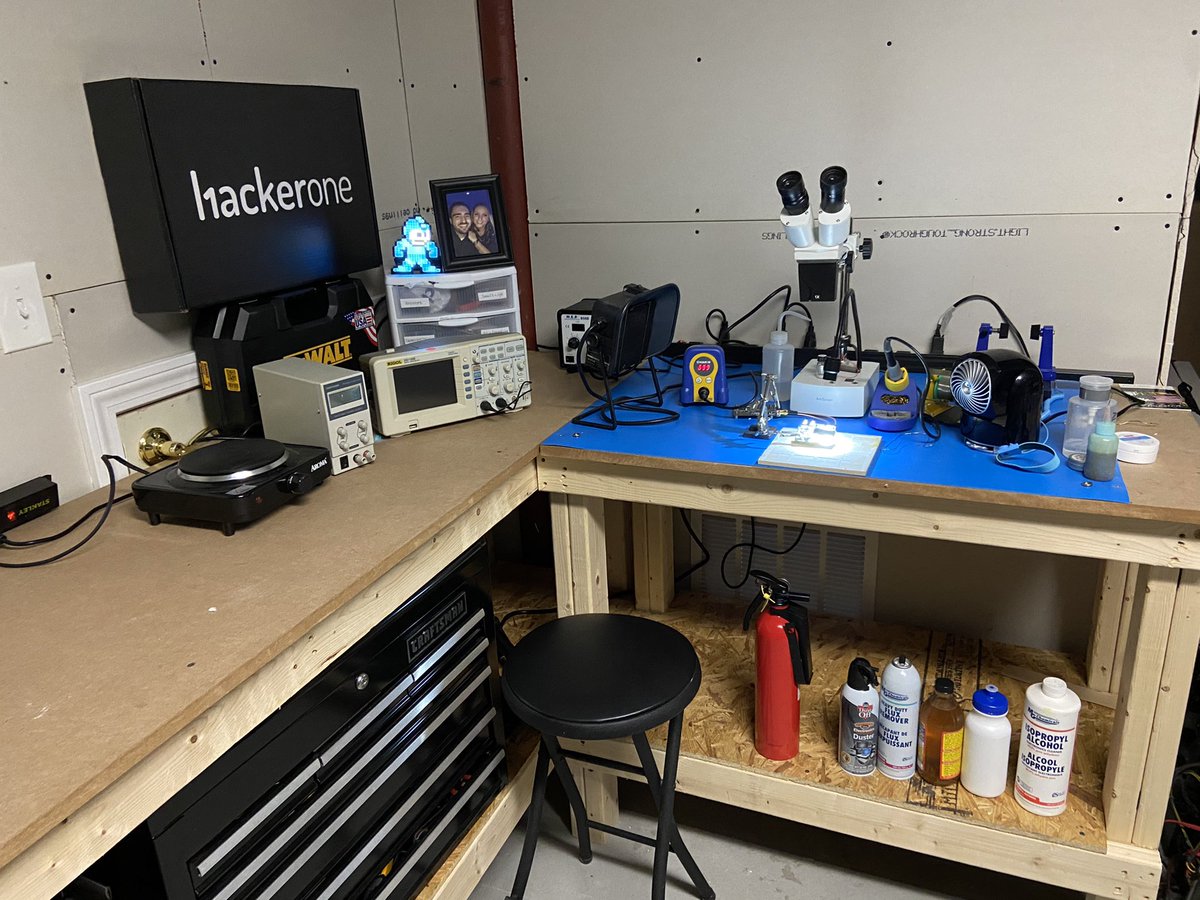 defparam's tweet photo. #BasementLab , when you need to go deep on a target π. prepping the lab for some HW/IoT testing this week https://t.co/Ts2xSoi3ba