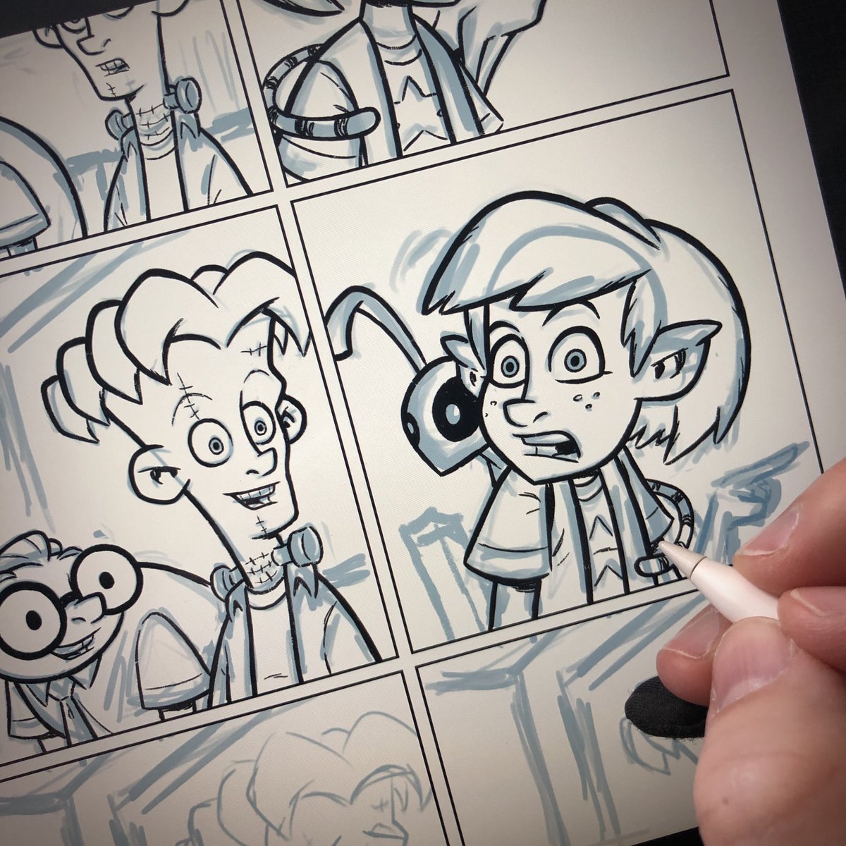 otisframpton's tweet photo. Every once in a while I draw Oddly (the main character of my @ImageComics series) and I think, “Yeah, there she is. That’s her.” It’s rare, but it happens. ⬇️ There she is. Drawn in @Procreate. https://t.co/K8EmrzkM6b