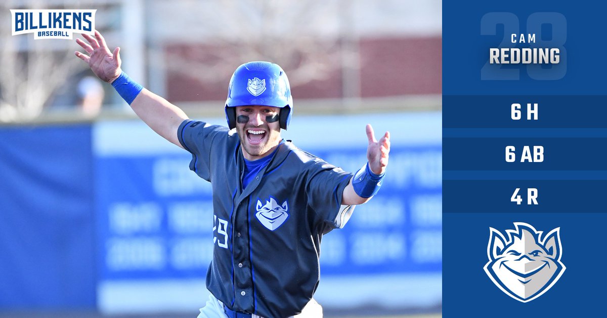 SLUBaseball's tweet photo. HAVE A DAY Cam Redding!

The sophomore has broken the school record with his 6th hit of the day. https://t.co/qNZN54xSFX