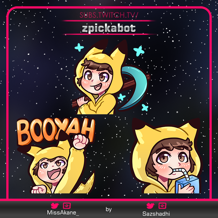MissAkane_'s tweet image. Comisión de emotes para @PickaIsBack 

Gracias por elegirme como tu artista! 💖

#emotes #TwitchEmoteArtist  #twitchstream #emoteartist #ArtistOnTwitter #commissionsopen #commissionart #needemotes
