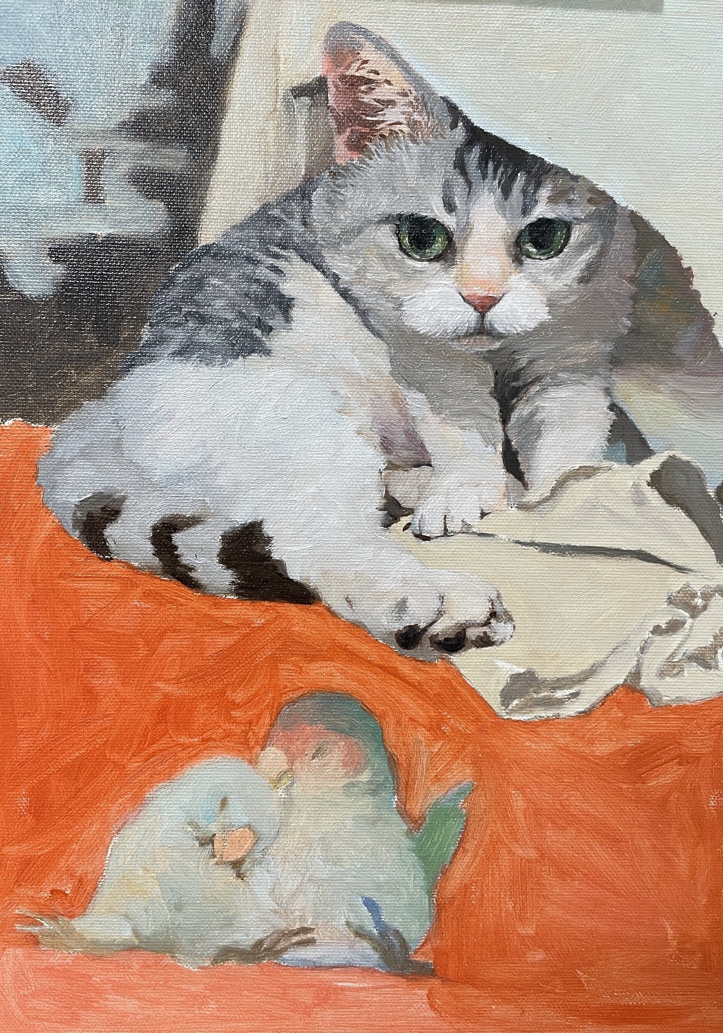 まふゆ 猫 Cat 油絵 イラスト 油絵イラスト 油絵作品 猫イラスト Catイラスト T Co Ixkeokk8hp Twitter