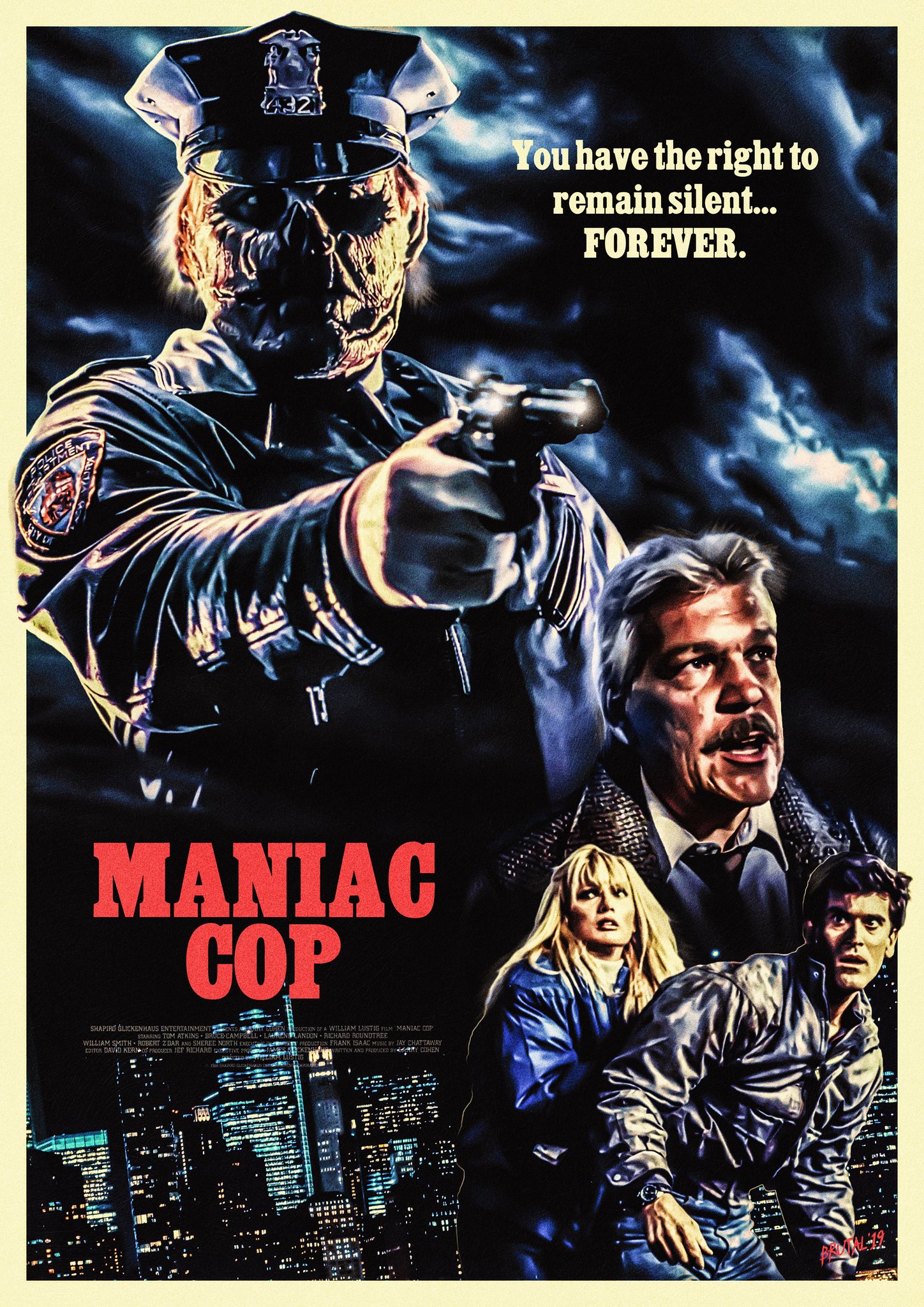 🔮👻Mari_Spookercist🖤🌑 on X: "#NowWatching Maniac Cop (1988) Director:  William Lustig Artist: Unknown for images It\
