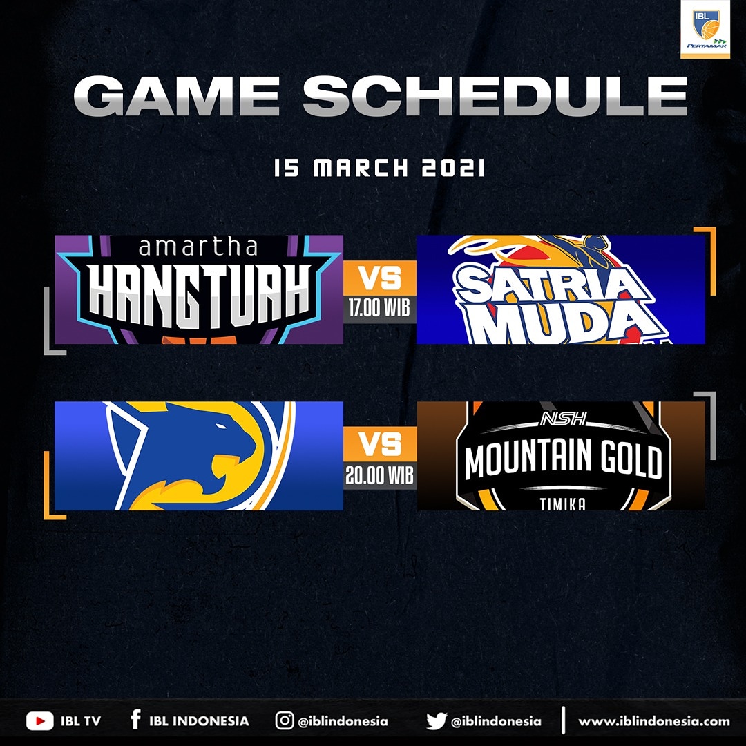 IBL Fans, berikut jadwal untuk besok, hari ke-6 IBL Pertamax 2021 Seri 1 Fase 1.

Jangan lupa tonton pertandingan tim jagoan kamu di youtube IBL TV dan FB IBL, serta @UseeTVcom sports dan juga <a href="/Sports_TVRI/">TVRI Sports</a> (selected games)

#IBLIndonesia #UniteForGlory #SalingJaga #IBLCamp