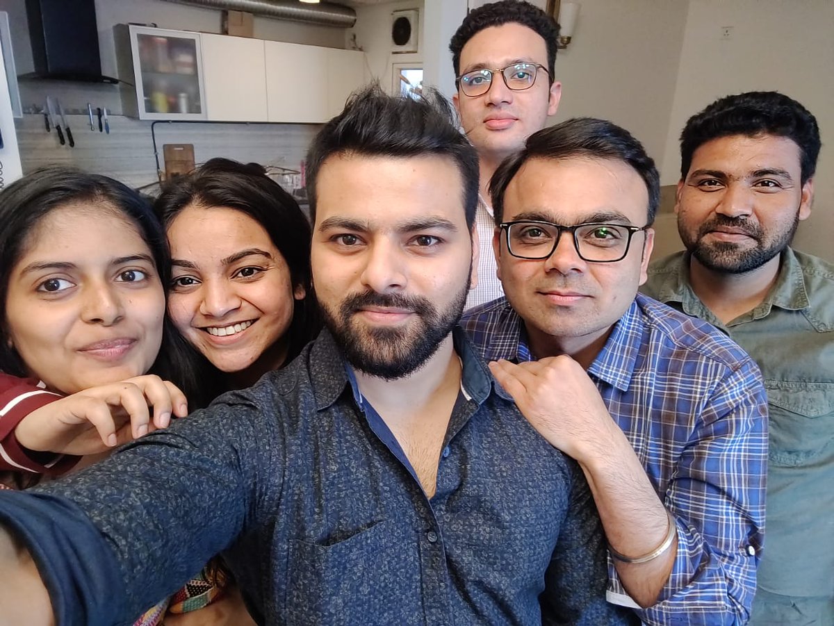 VineshKataria's tweet photo. PAWRI time. #Reunion #ByteDancers @filzaattweet @Rawat144Rawat @Sharma_harish21 #RahulSharma #DebaPriya #Adithya https://t.co/SH2Fsvs16j
