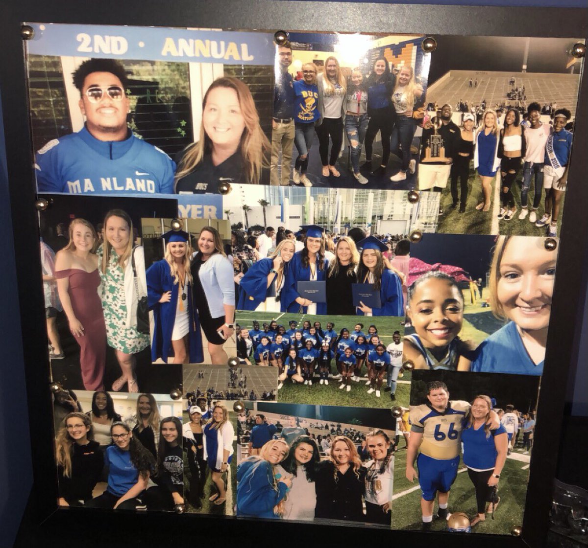 Anyone remember my epic photo wall from my classroom at Mainland? I organized my home office and here is a throwback to some fond memories with some amazing kiddos! - #BPND 💙💛
