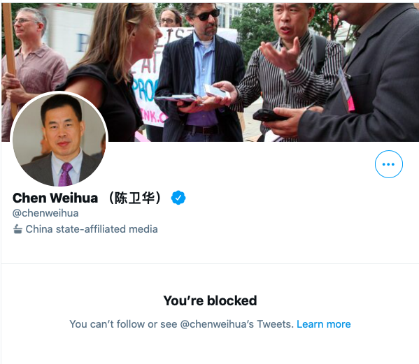 Representative of Chinese State media made a baseless and false accusation against peaceful protesters from my country, #Myanmar. When confronted, he deleted his tweets and blocked me. Chinese journalism's finest.

#WhatsHappeningInMyanmar #MilkTeaAlliance #Mar14Coup