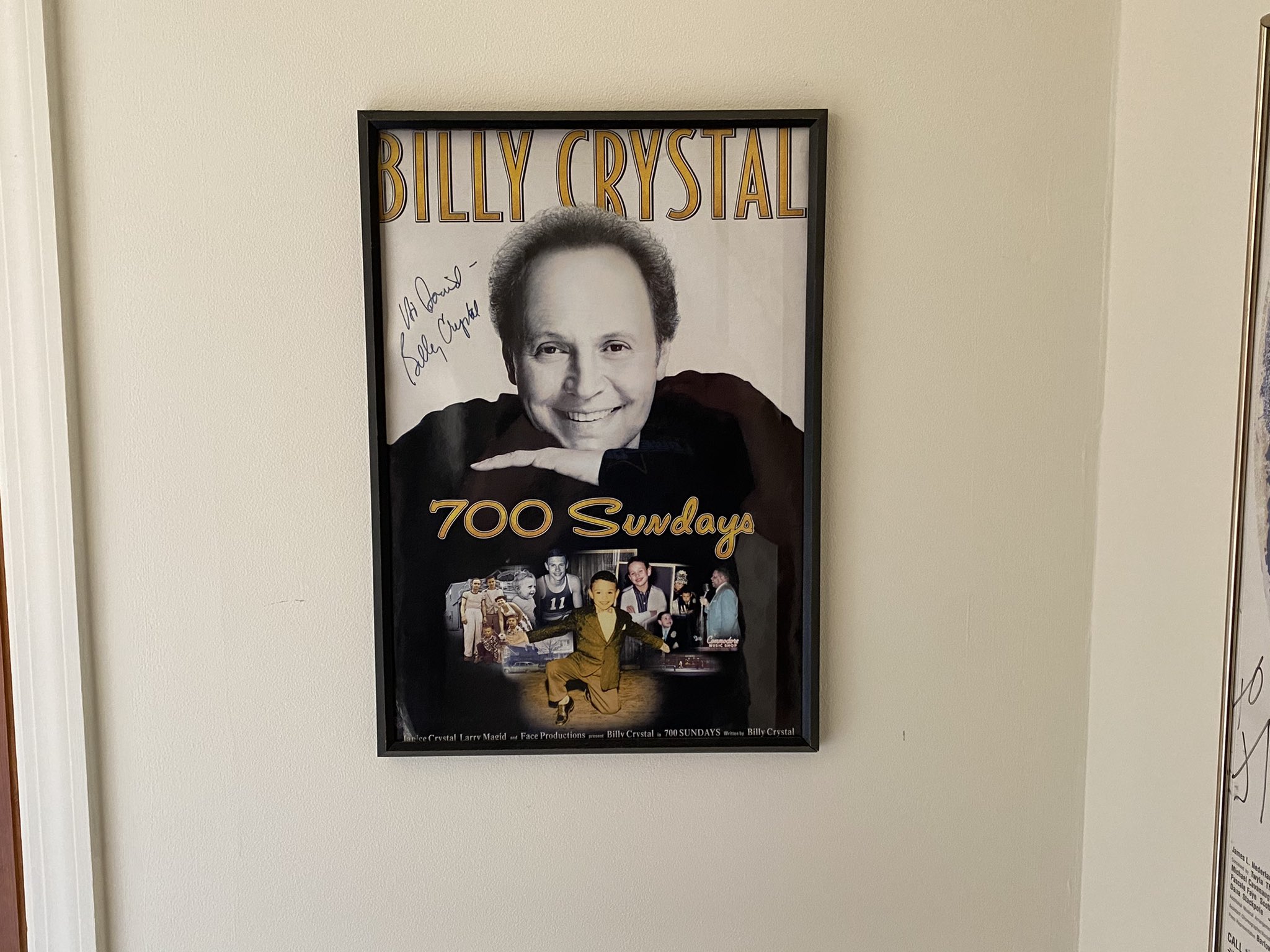 Happy birthday, Billy Crystal. Thanks for signing this poster for me. 