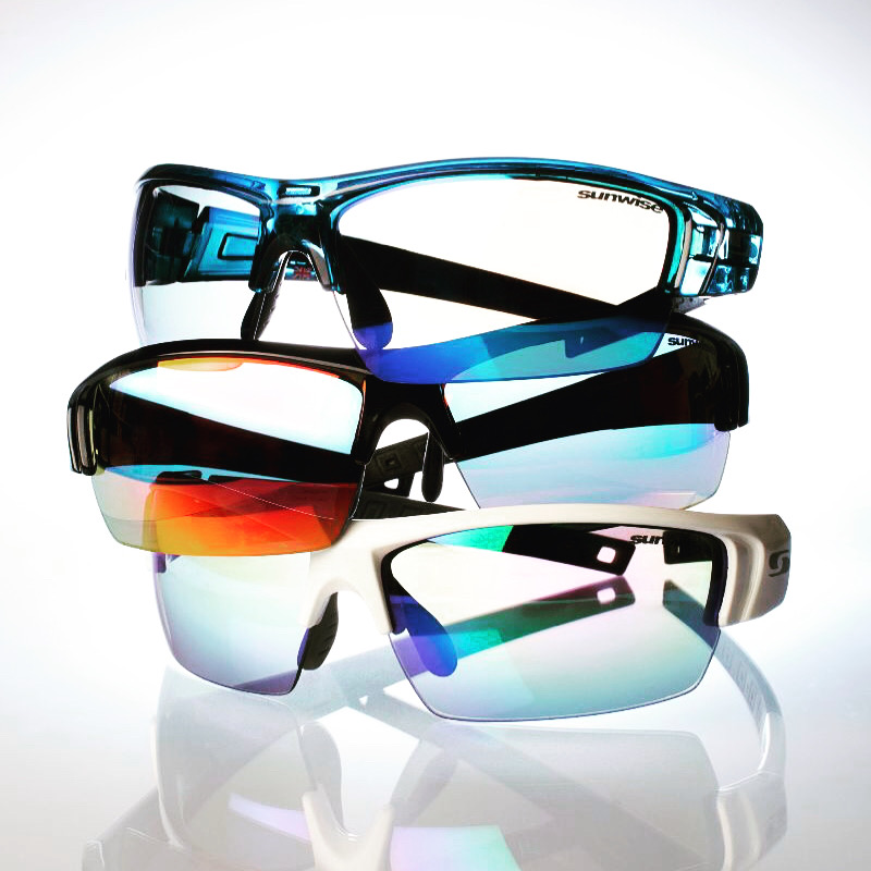 Bespoke British innovative prescription sports eyewear tailored to individual needs.