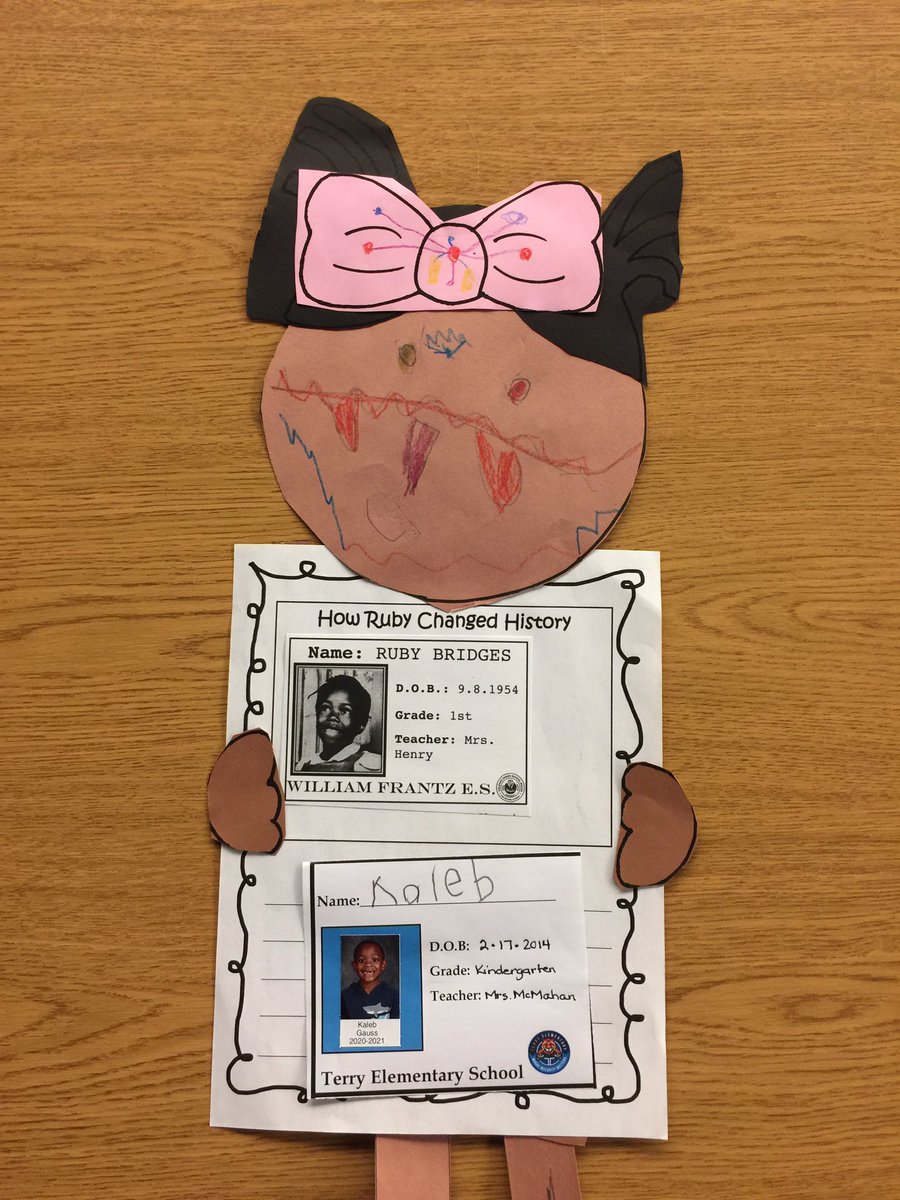 library_terry's tweet photo. Past To Present With Ruby Bridges - Terry Kindergarten Students Study American History #LoveOurCountry    🇺🇸🇺🇸🇺🇸🇺🇸🇺🇸🇺🇸🇺🇸🇺🇸 @lrsd_terry @lorilms @LrsdMedia @MichaelPoore1 @redheadteach @library_terry https://t.co/Be6oi9QSdp