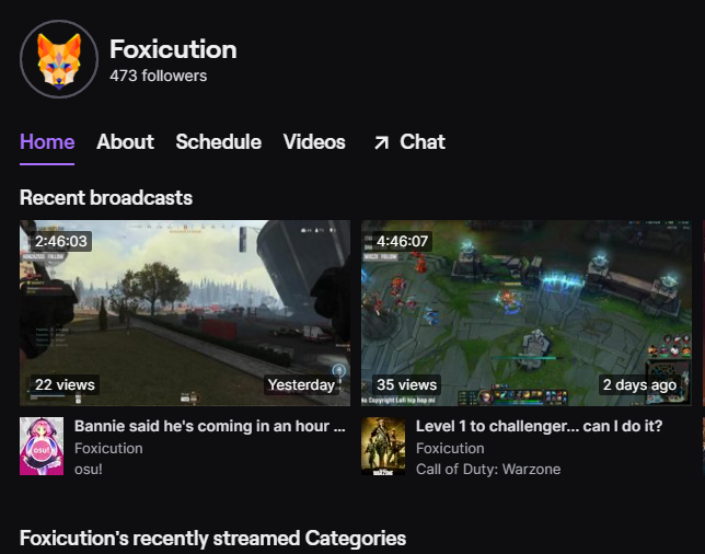 Foxicution's tweet photo. Hey, Foxicution here. I am a small streamer (https://t.co/OrnaZWfUAM) playing variety of games, but mostly known for my league gameplay where I reached Masters s9, s10 and s11. Stream schedule is pretty sporadic, but working on getting it sorted asap. #smallstreamers https://t.co/pMlVZ5LNeQ
