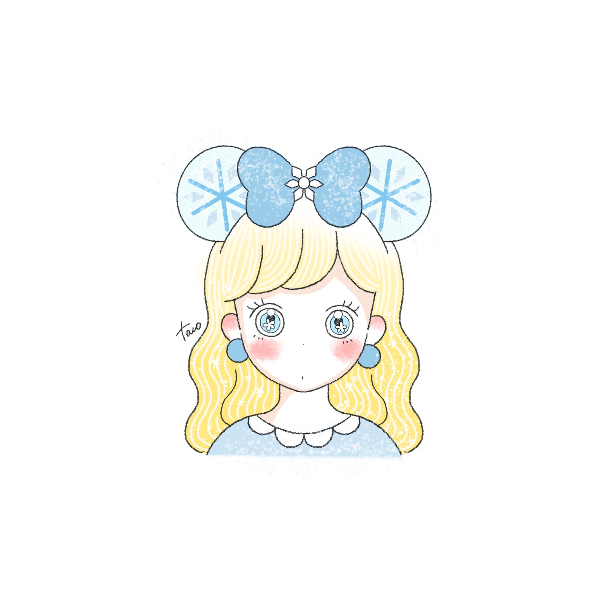 Tacomaru イラスト 在 Twitter 上 おはよーございます フリーアイコン ロングヘアver ラプンツェル エルサ ジャスミン オーロラです これでプリンセスカチューシャシリーズはおしまい Disneyland Disney ディズニー イラスト Illustrator T