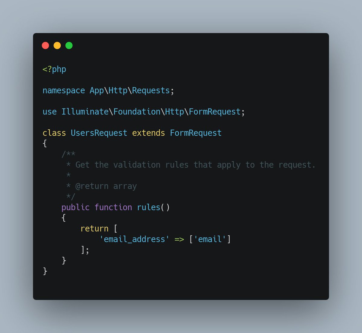 Zubairmohsin33's tweet photo. Ever wondered what happens when we validate an email address like below in Laravel?

Learn all about it in my today's blogpost about how `egulias/email-validation` package is used in Laravel.

Package author: @egulias 

(link in second tweet) 

#Laravel #PHP #CodeDive https://t.co/GI6lDaqTVS