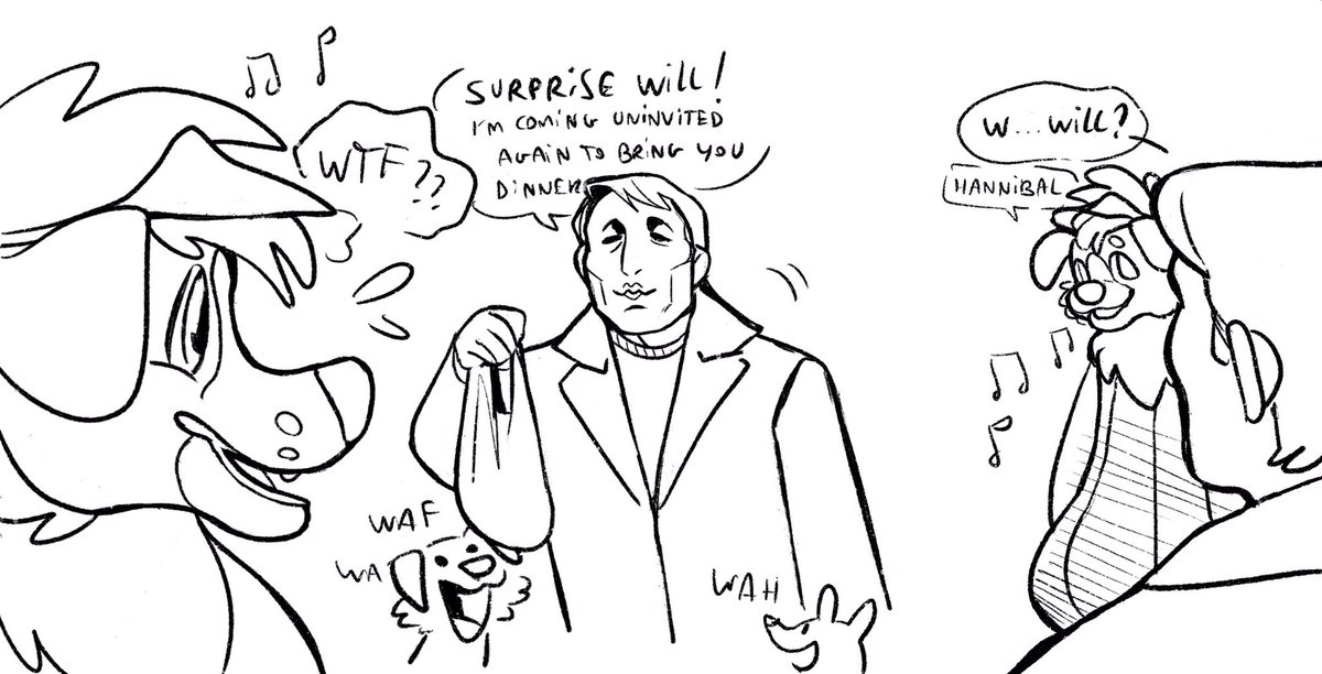Hannibal series except Will Graham is a furry 