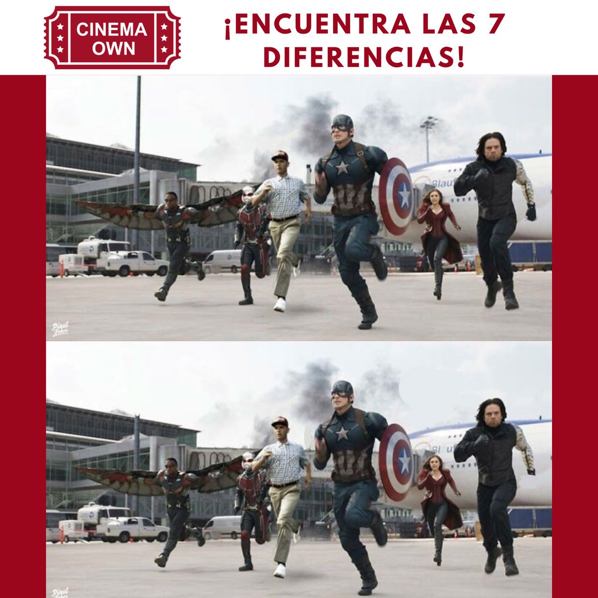 CinemaOwn's tweet photo. 🕵️‍♂️¿Os gusta encontrar diferencias? 🕵️‍♀️

Tenéis una vista de lince 👀

Aquí tenéis otra imagen. ¡Haz RT si las encuentras todas! 🎬

#diversiown https://t.co/MADZTvPtRN
