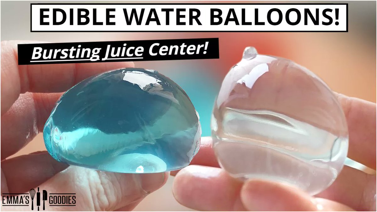 Bonus video!! Edible Water Balloons with a bursting juice center!! youtu.be/hB6xzsf5-Ds 💦
#ediblewaterballoons #ediblewaterbottle