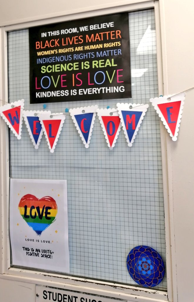 EChin9331's tweet image. My student told me she enjoyed reading the messages on the walls of my classroom. Culturally responsive pedagogy begins by ensuring that our vertical spaces are safe and inclusive.  #verticalspaces #inclusiveteaching #onted