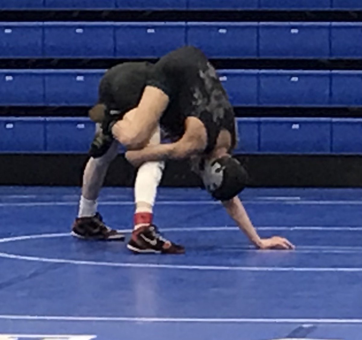 CONGRATULATIONS to Freshman Javan Yarbrough ⁦<a href="/JavaanYarbrough/">Javaan yarbrough</a>⁩ for securing 5th Place (106#) at the OHSAA State Wrestling Tournament.  From the pictures below, He gave it everything he had.  Super proud of this young man. You’ve set the stage for your return in 2022. 💙💛