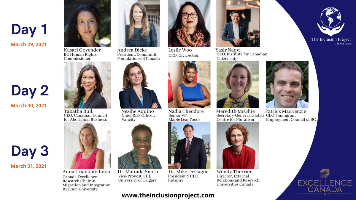 inclusionprjct's tweet photo. We are now nearing the finish line for the Employment Equity Partners’ Roundtable "Moving with the Data" on March 29-31, 2021! Co-hosted with @ExcellenceCan and supported by @ccab_national. Register https://t.co/suGUq4qQiy #TheInclusionProject #MovingWithTheData #EmploymentEquity https://t.co/TU0MOQuP0q