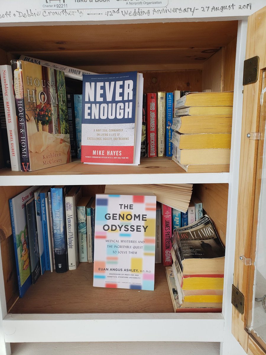 Much of our snow has gone, and we have a couple of new books in our Little Free Library: #ReadNeverEnough &amp; #GenomeOdyssey #CeladonReads <a href="/LtlFreeLibrary/">Little Free Library®</a>
 <a href="/CeladonBooks/">Celadon Books</a>