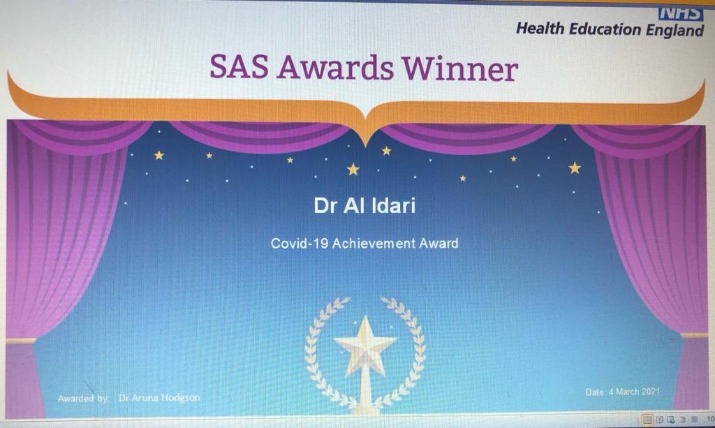 Two awards for our very special colleague, Mr Al-Idari. Well deserved 👏