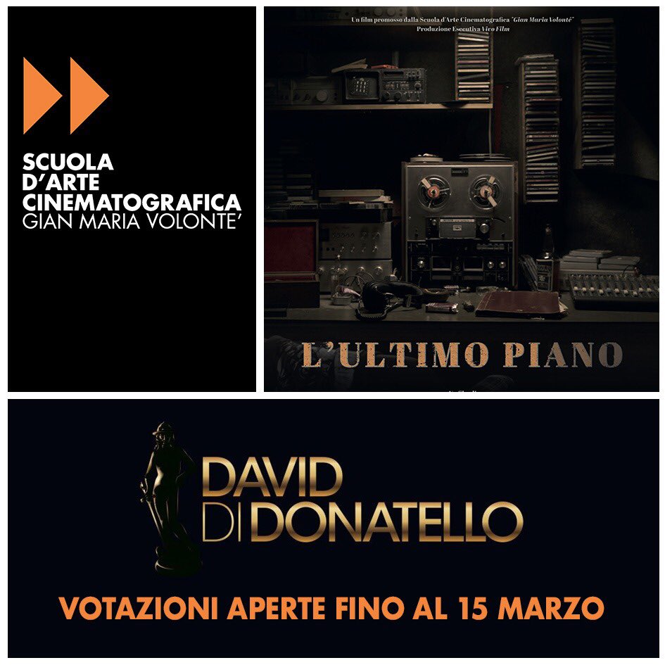 PianoUltimo's tweet photo. “L’Ultimo Piano” in concorso ai @PremiDavid. Un film corale girato da 9 giovani registi con una troupe di giovanissimi professionisti neodiplomati alla @ScuolaVolonte.
Esclusiva @RaiPlay . Noi continuiamo a sognare, come dal primo giorno.
@RegioneLazio @vicaridaniele @vivo_film https://t.co/3EmQlHCVPa
