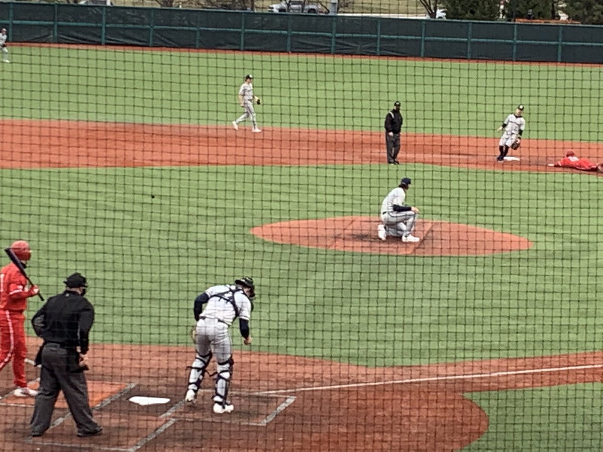 iubase17's tweet image. ⚪️🔴⚾️ Murrison swipes a bag in the second, but is stranded. No score after two innings #iubase