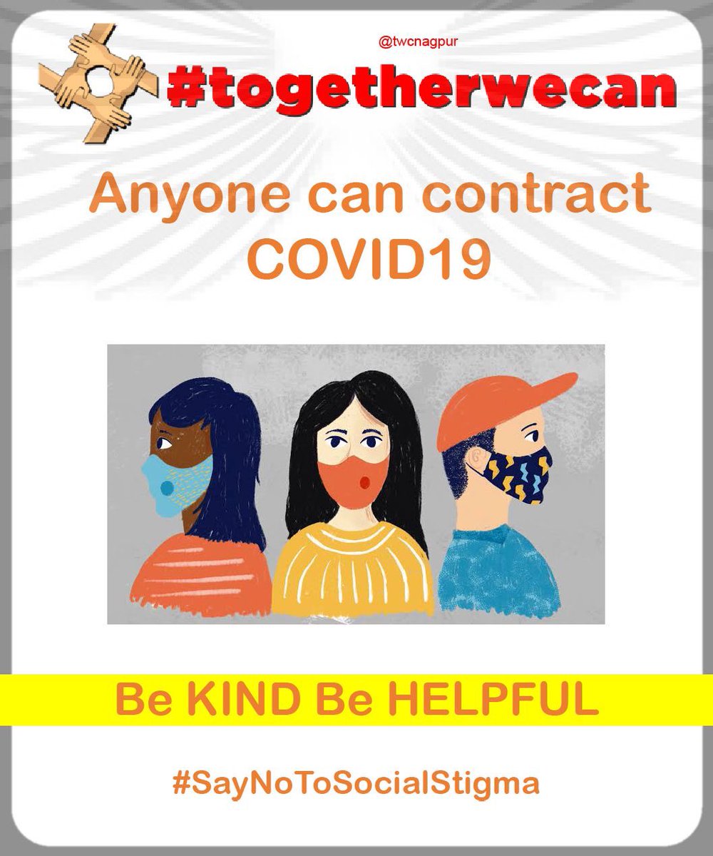 twcnagpur's tweet photo. #saynotosocialstigma #Covid_19 #Nagpur #lockdown #TogetherWeCan #ResponsibleTogether #TogetherWeCanDoIt @NikunjDayma @gandhiamit3996 @anuchhabrani @wasudewmishra98 @ChaitanyadTOI @chaitanyathkr27 @kunalmourya01 @Kshitij_xtz @sabookartik @ngpnmc @nagpurmatters  @IamRohanGokhale https://t.co/N2cxZXRWnI