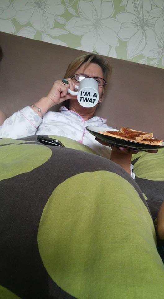 FrazerStanford's tweet photo. “When she thinks you’ve done a nice thing for Mother’s Day” 5 years on. https://t.co/l2gBuCo8ze