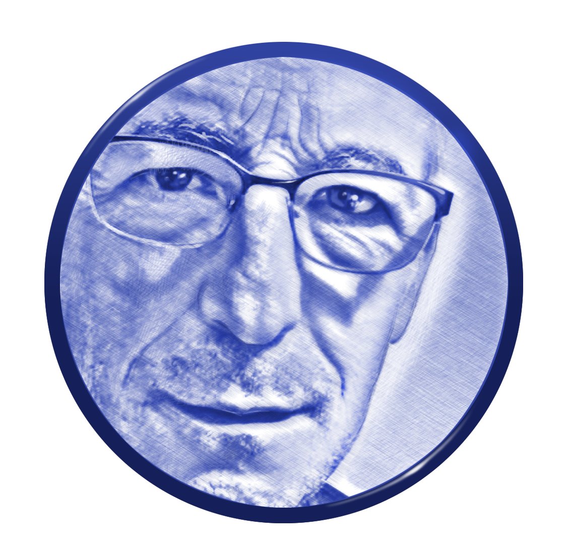 Cada setmana, entre la gent que em segueix i fa RT als meus tuits, buscaré una foto d'algun avatar que m'agradi i li faré una il·lustració.
No és a bolígraf, és per ordinador, amb tableta gràfica i per tant l'original és digital. 
Aquest cop he hagafat la foto de <a href="/mexpositog/">Manel-10 #EFTA</a>