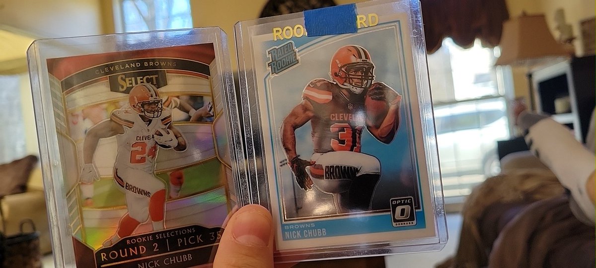 CardboardMajor's tweet image. 25 shipped nice condition nick chubbs

@Hobby_Connect 
@HobbyConnector
