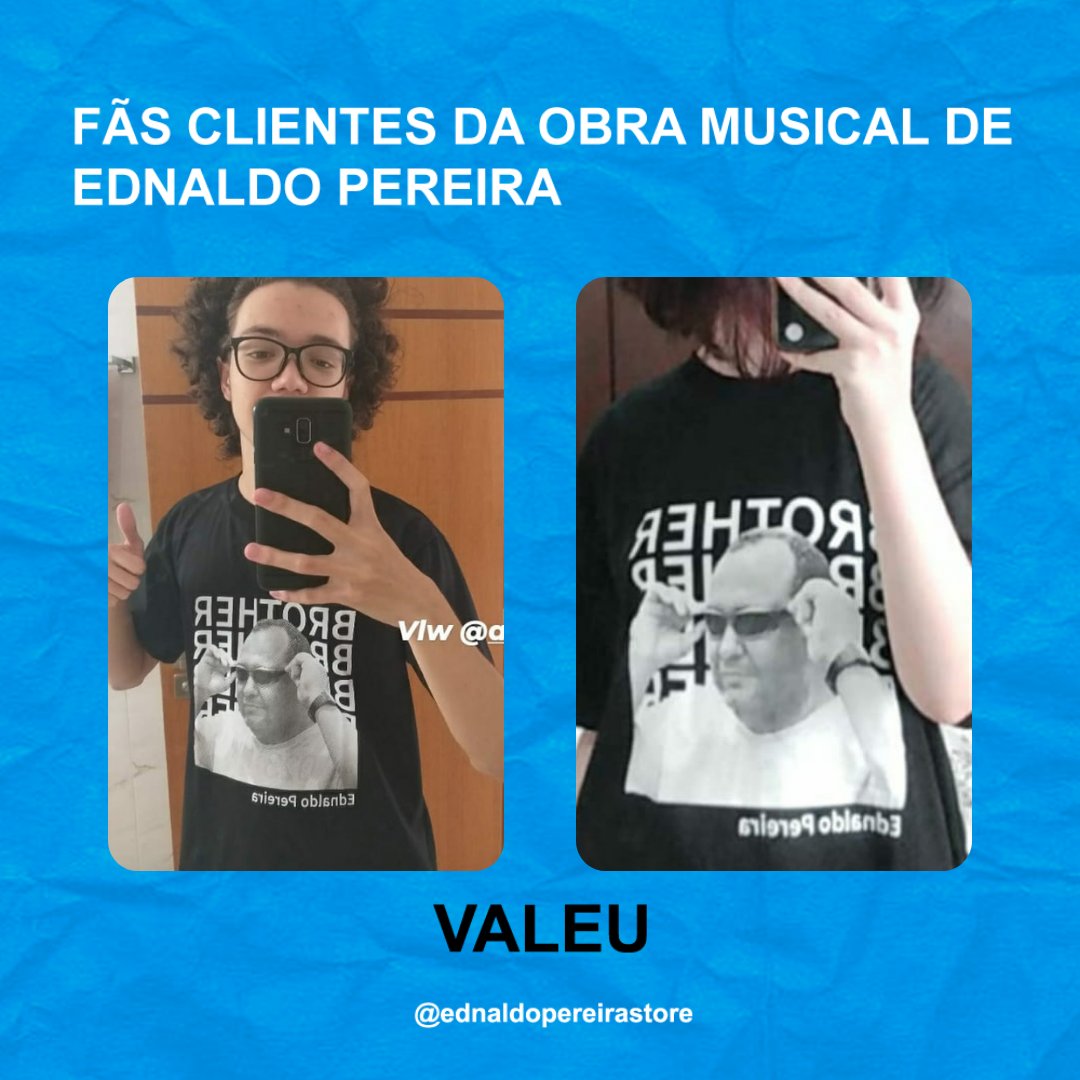 EdnaldoStore's tweet photo. Fãs com seus produtos marcantes @oednaldopereira  #ednaldopereira https://t.co/rseJQylf29
