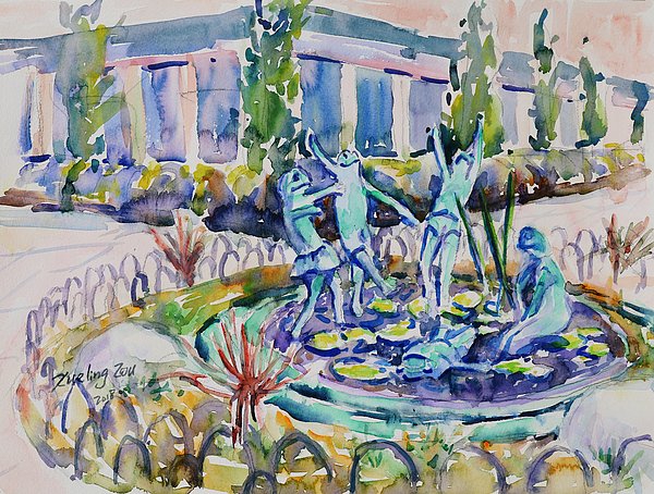 New artwork for sale! - "The Frog Fountain at Alameda California" - fineartamerica.com/featured/the-f… @fineartamerica