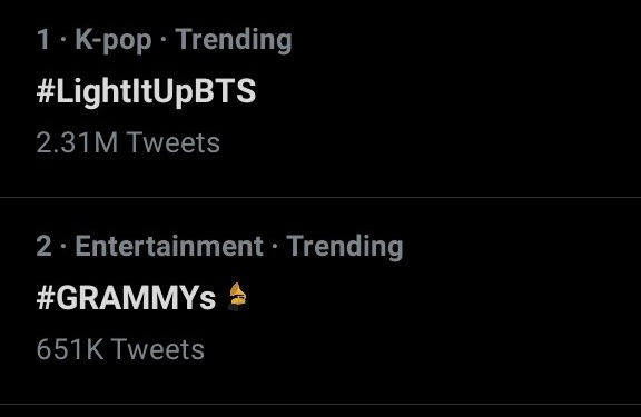 meanyoongi0309's tweet photo. "But as BTS continue smashing records and the Grammys continue to lose relevance, who really needs who?"
#LightItUpBTS https://t.co/sqjK277AI6