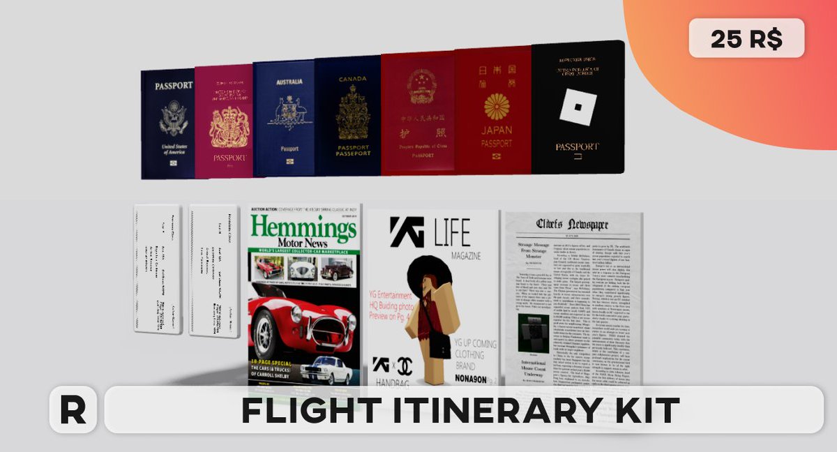 RobloxRAVAL's tweet photo. Ho Chi Minh City Intl Airport &amp; the Flight Itinerary Kit are now out! You can get yourself a copy of them at our HUB now! https://t.co/9BrMsxsWco